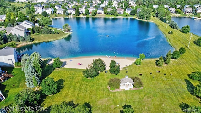 560 Boulder Lake Dr, Oxford, MI 48371 - drone / aerial view of a nearby body of water