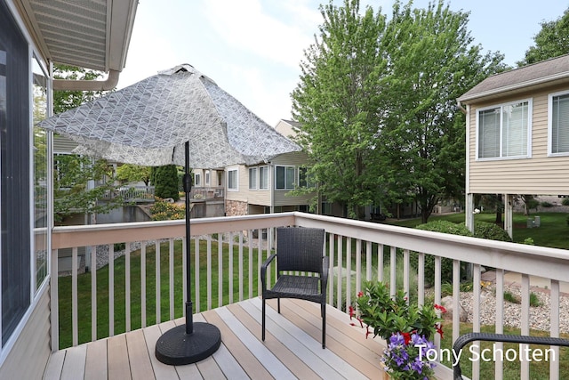 2956 Pebblestone Dr Unit 47, Hudsonville, MI 49426 - deck featuring a yard