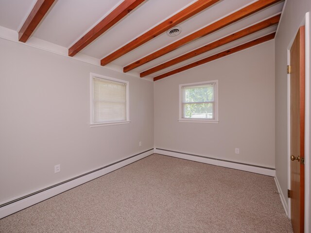 4409 E T U Ave, Vicksburg, MI 49097 - unfurnished room with carpet flooring and baseboard heating