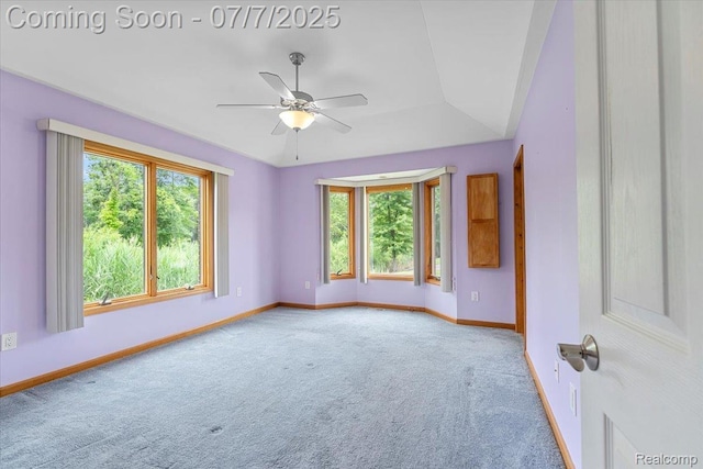 22069 Inkster Rd, Flat Rock, MI 48174 - spare room featuring carpet floors and ceiling fan