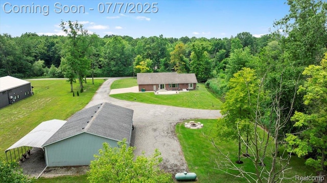 22069 Inkster Rd, Flat Rock, MI 48174 - view from above of property featuring a heavily wooded area