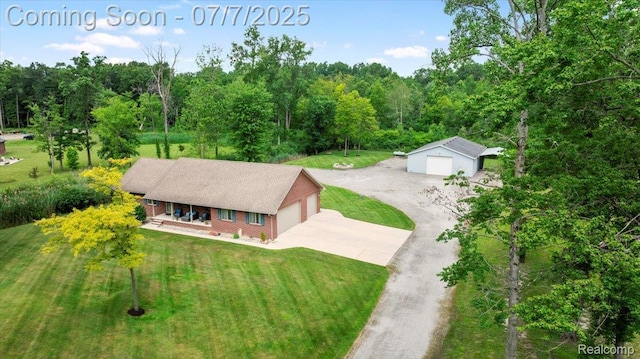 22069 Inkster Rd, Flat Rock, MI 48174 - view from above of property featuring a heavily wooded area