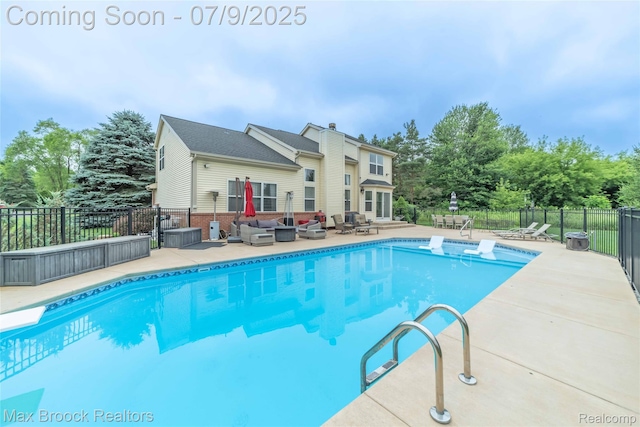 1478 Courtney Ct, Hartland, MI 48353 - view of pool featuring an outdoor hangout area, a diving board, and a patio area