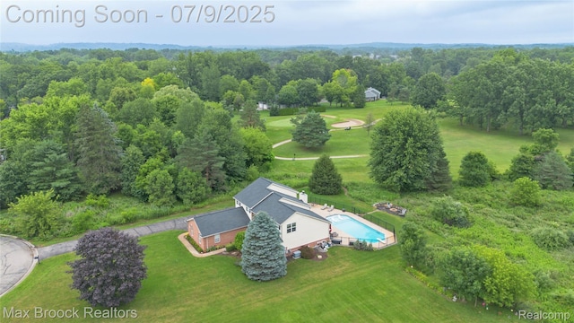 1478 Courtney Ct, Hartland, MI 48353 - bird's eye view of a pool