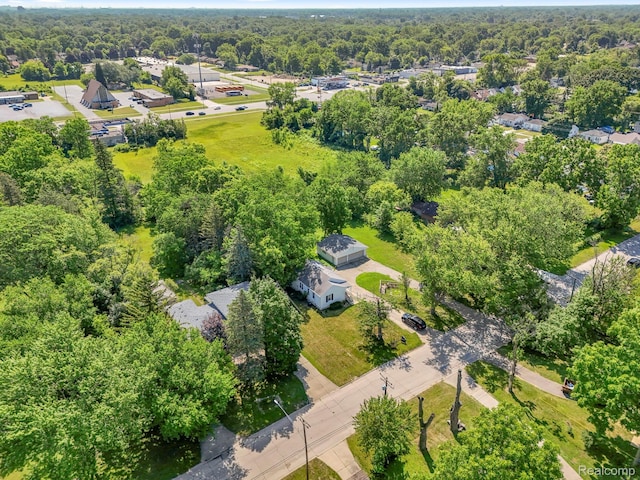 785 Tromley St, Inkster, MI 48141 - aerial view of property's location with a heavily wooded area