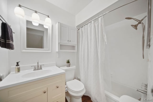 317 Clark St, Clinton, MI 49236 - bathroom with vanity and shower / bath combination with curtain