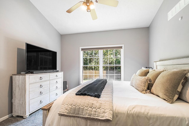 3457 Easy St, Saint Joseph, MI 49085 - carpeted bedroom featuring a ceiling fan and baseboards