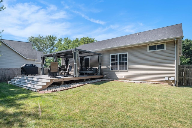 3457 Easy St, Saint Joseph, MI 49085 - back of house with a deck