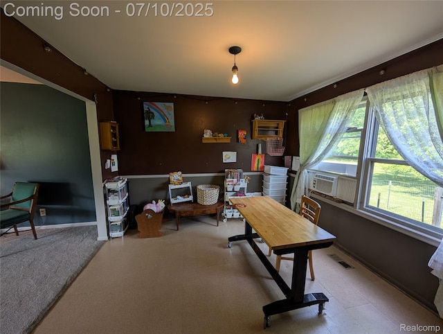 1391 Dye Krest Cir, Flint, MI 48532 - carpeted home office featuring cooling unit