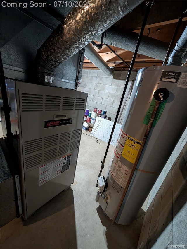 1391 Dye Krest Cir, Flint, MI 48532 - utility room featuring gas water heater