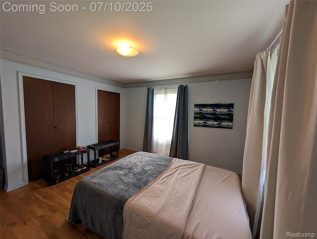 1391 Dye Krest Cir, Flint, MI 48532 - bedroom with wood finished floors and multiple closets