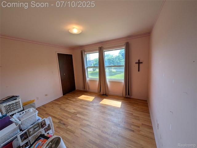 1391 Dye Krest Cir, Flint, MI 48532 - empty room with crown molding and light wood-style flooring