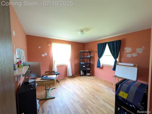 1391 Dye Krest Cir, Flint, MI 48532 - office area with wood finished floors and baseboards