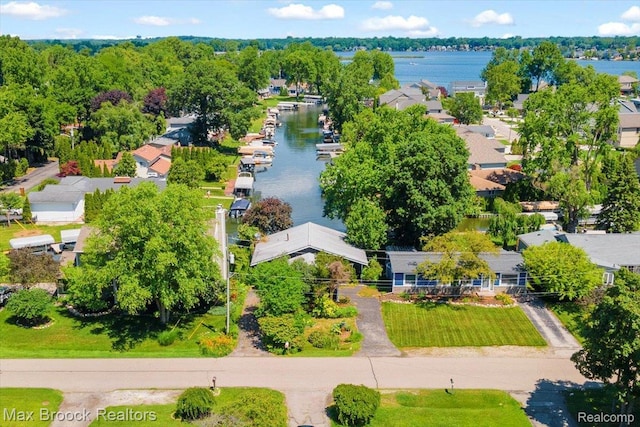 2840 Wall St, Keego Harbor, MI 48320 - aerial view of a nearby body of water
