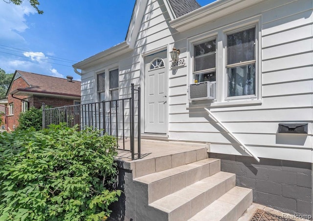 20892 Dean St, Warren, MI 48091 - property entrance with cooling unit