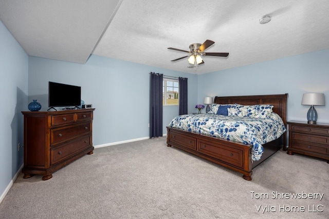 1698 Trent Ridge Ct NE, Cedar Springs, MI 49319 - bedroom with carpet, ceiling fan, and a textured ceiling