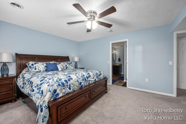 1698 Trent Ridge Ct NE, Cedar Springs, MI 49319 - bedroom with light colored carpet, ceiling fan, and ensuite bathroom