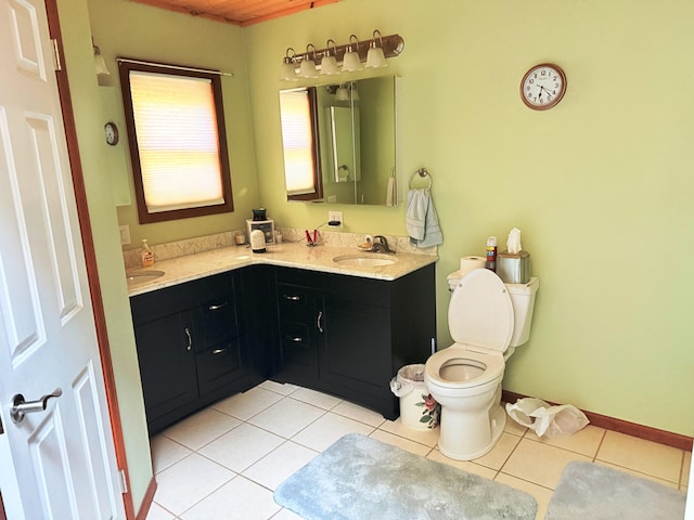 11585 190th Ave, Big Rapids, MI 49307 - full bath featuring tile patterned floors and double vanity