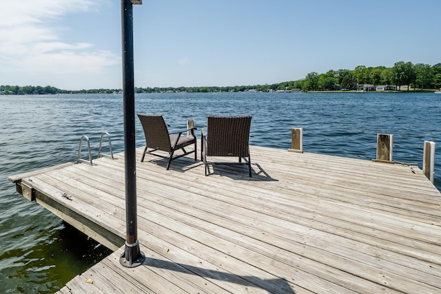 5680 Woodland Ave, Watervliet, MI 49098 - dock area featuring a water view