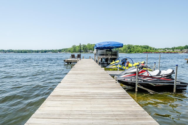 5680 Woodland Ave, Watervliet, MI 49098 - dock featuring a water view
