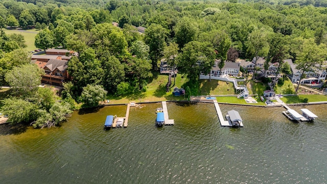 5680 Woodland Ave, Watervliet, MI 49098 - aerial view of residential area featuring a forest
