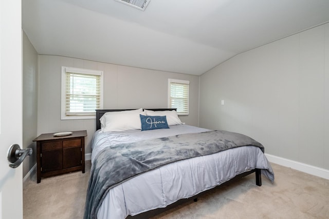 5680 Woodland Ave, Watervliet, MI 49098 - bedroom featuring carpet flooring and lofted ceiling