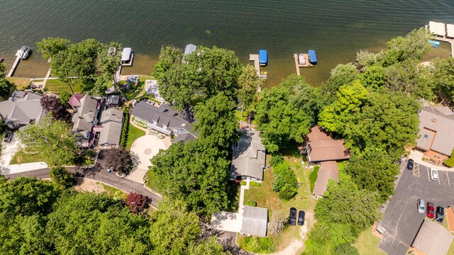 5680 Woodland Ave, Watervliet, MI 49098 - aerial perspective of suburban area with a nearby body of water