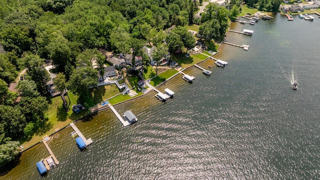 5680 Woodland Ave, Watervliet, MI 49098 - aerial view of property and surrounding area with a nearby body of water