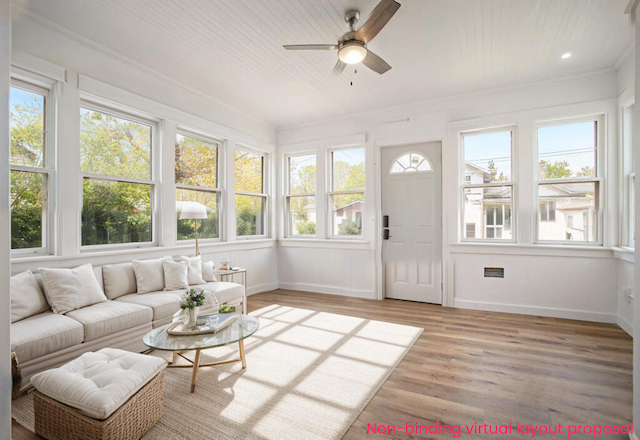 22121 Bedford Rd N, Battle Creek, MI 49017 - sunroom / solarium with wood finished floors and a deck