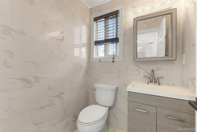 7115 Steadman St, Dearborn, MI 48126 - bathroom with vanity and tile walls