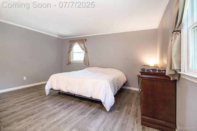 1049 Hillcrest Ave, Brighton, MI 48116 - bedroom with crown molding and wood finished floors