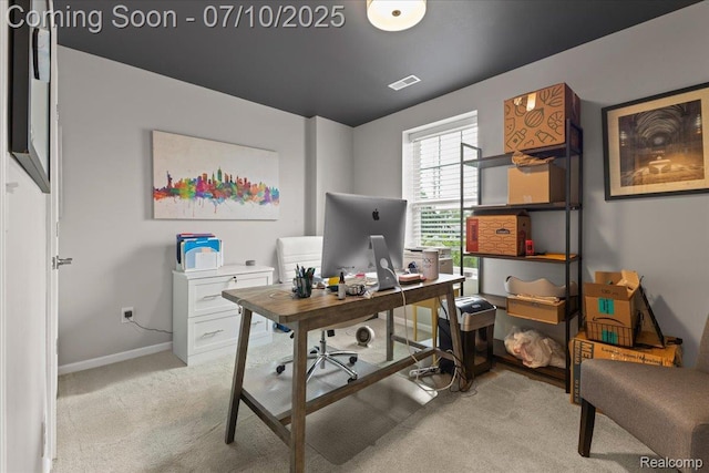 2582 Helmsdale Cir, Rochester, MI 48307 - home office with light colored carpet and baseboards
