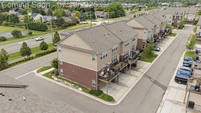 2582 Helmsdale Cir, Rochester, MI 48307 - aerial view of residential area