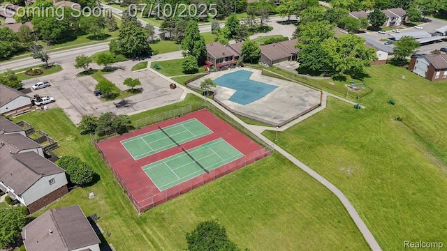 2582 Helmsdale Cir, Rochester, MI 48307 - aerial perspective of suburban area