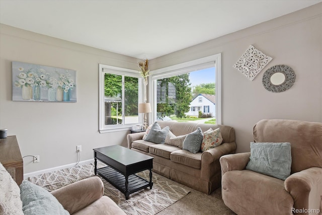 14634 Mcguire St, Taylor, MI 48180 - carpeted living area with baseboards