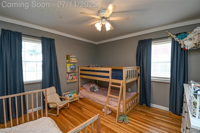1968 Oxford Rd, Grosse Pointe Woods, MI 48236 - bedroom featuring wood finished floors and ceiling fan
