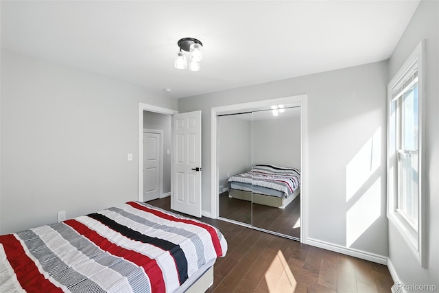 17652 Robert St, Melvindale, MI 48122 - bedroom featuring dark wood finished floors and a closet