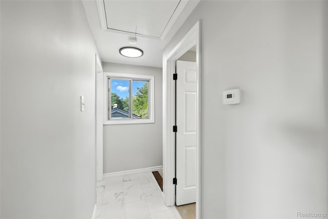 17652 Robert St, Melvindale, MI 48122 - doorway to outside with light marble finish floors and baseboards