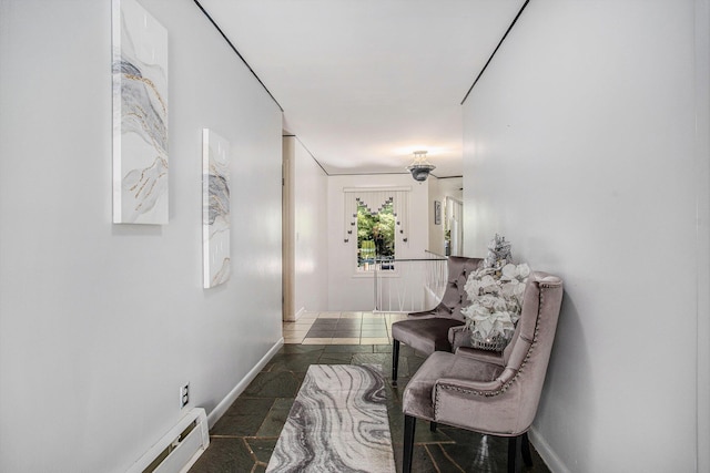 3706 Northview Dr, Kalamazoo, MI 49004 - hallway featuring baseboards and stone tile flooring