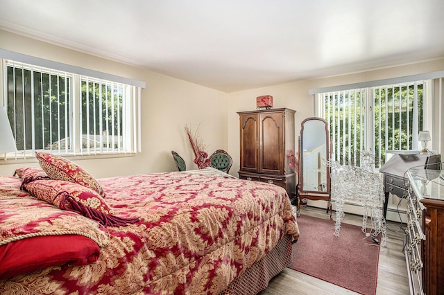 3706 Northview Dr, Kalamazoo, MI 49004 - bedroom with multiple windows, wood finished floors, and baseboard heating
