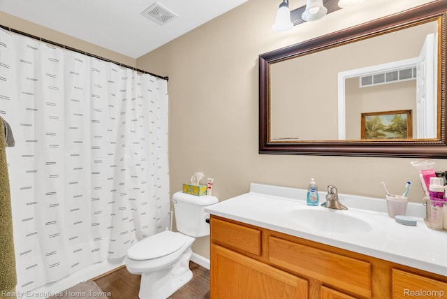 4217 Tristen Ave, Fort Gratiot, MI 48059 - bathroom with vanity, wood finished floors, and a shower with curtain