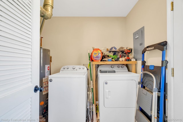 4217 Tristen Ave, Fort Gratiot, MI 48059 - washroom featuring independent washer and dryer and gas water heater