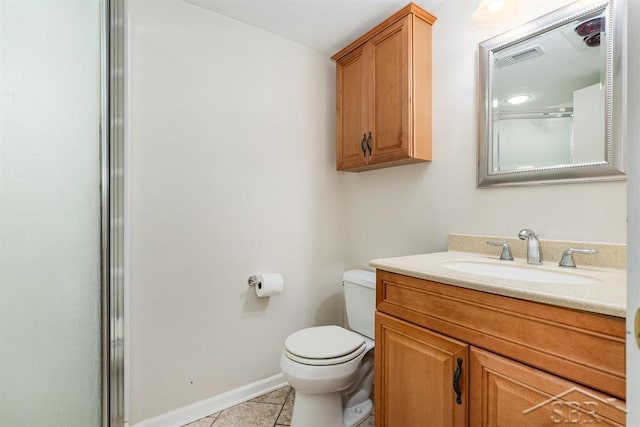2220 Mershon St, Saginaw, MI 48602 - bathroom featuring vanity, tile patterned floors, and a shower