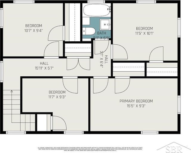2220 Mershon St, Saginaw, MI 48602 - view of home floor plan