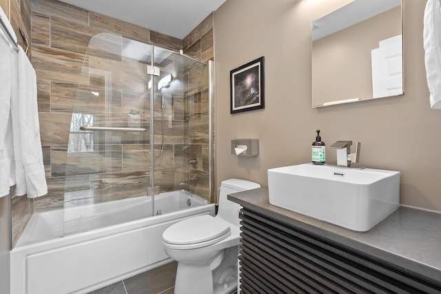 5643 E C Ave, Richland, MI 49083 - bathroom featuring vanity and combined bath / shower with glass door