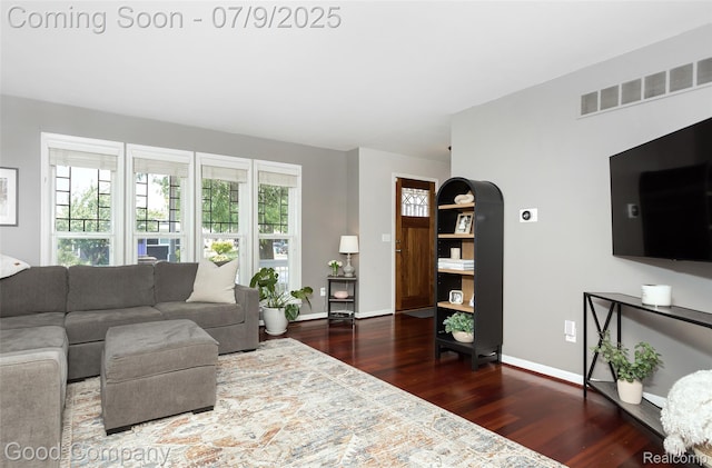 2340 Hamata St, Ferndale, MI 48220 - living room featuring wood finished floors and baseboards