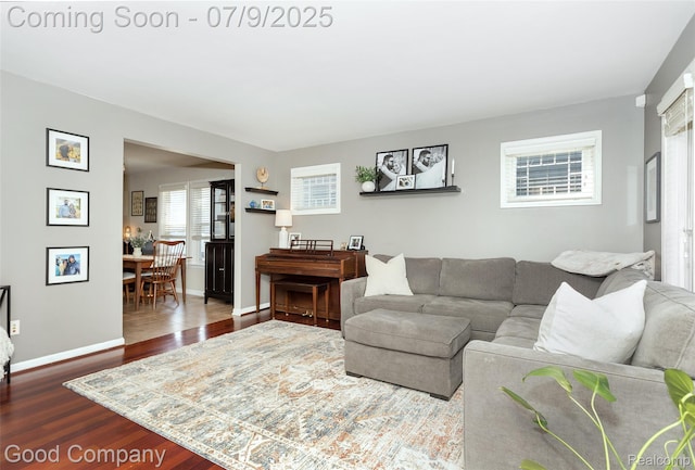 2340 Hamata St, Ferndale, MI 48220 - living room with wood finished floors and baseboards