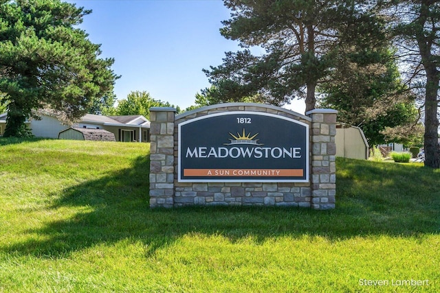 947 Redwood Dr, Hastings, MI 49058 - community sign featuring a lawn