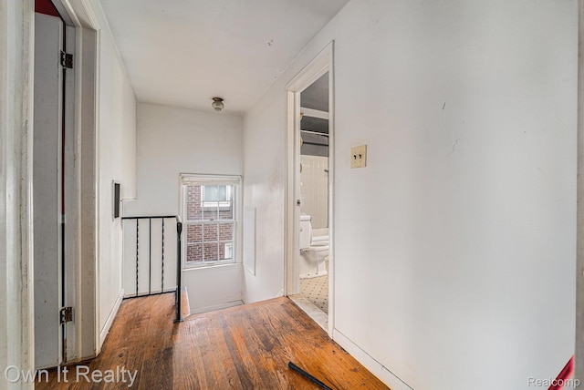 74 Chestnut St, River Rouge, MI 48218 - hall featuring wood finished floors and baseboards