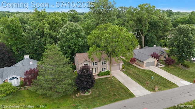 25426 Lindenwood Ln, Southfield, MI 48033 - view from above of property